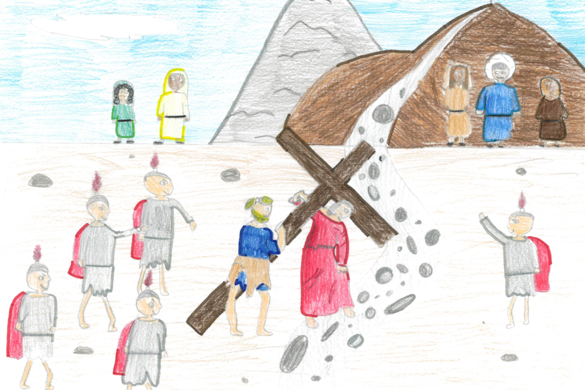 Disegni dei bambini delle case famiglia per la Via Crucis con Papa Francesco