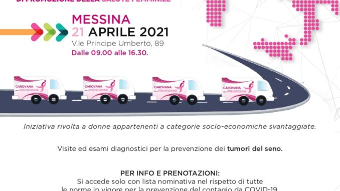 Caritas Messina e Rogazionisti, 21 aprile mammografie ed ecografie gratuite per donne in situazioni di fragilità