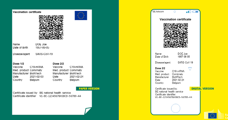 Ue: dal 1 luglio in vigore l’Eu digital covid certificate