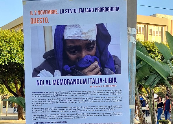 Manifestazione a Messina contro il rinnovo del Memorandum Italia – Libia