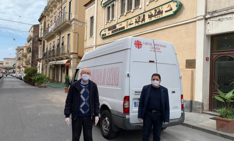 Caritas Catania, donazione di alimenti alla moschea per il Ramadan