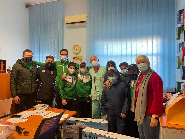 San Fratello, i ragazzini della Scuola Calcio regalano due televisioni all’Oncoematologia Pediatrica di Palermo