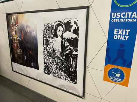Sant’Agata in movimento, poster in stazioni e su treni metro