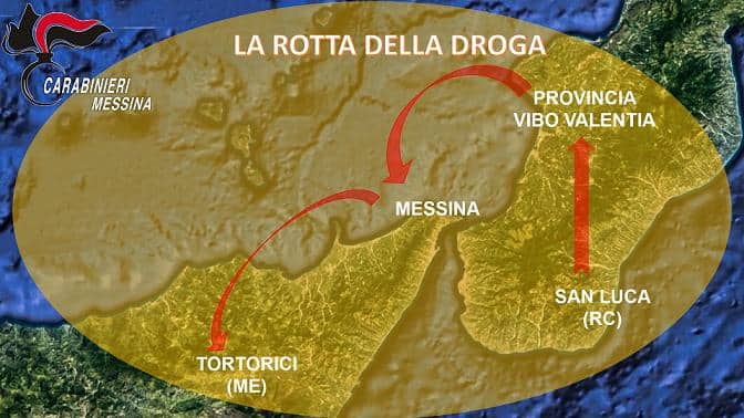 La rotta della coca Calabria-Nebrodi: spaccio a Messina e Tortorici, 18 arresti (i nomi)