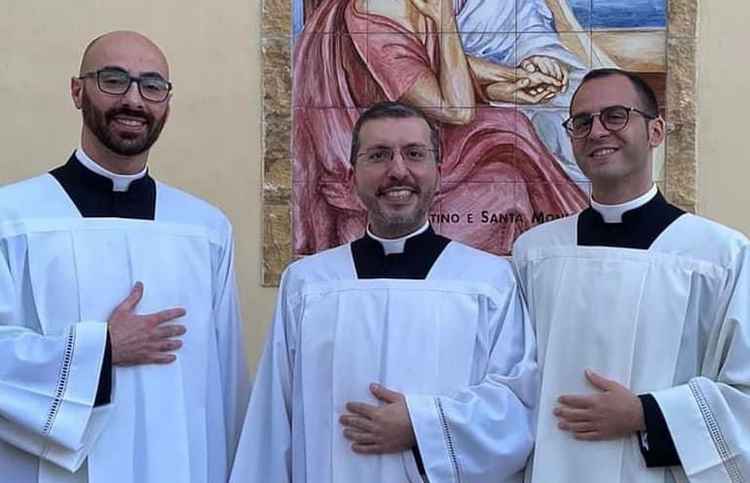Ordinazioni diaconali dei seminaristi Luca Capuano, Savino D’Araio, Daniele Fiore