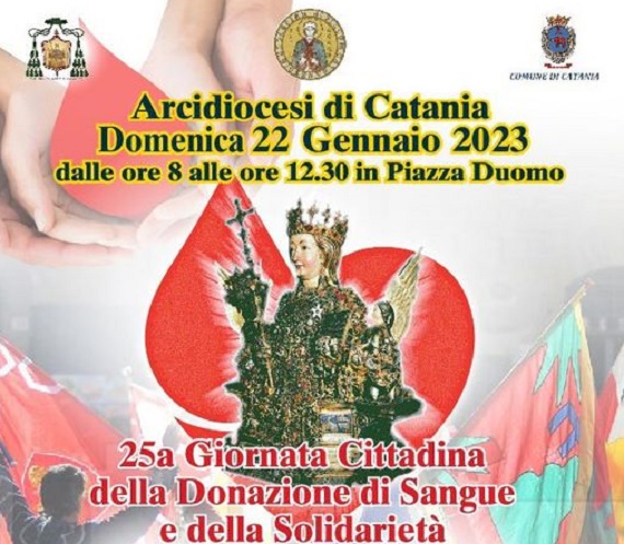 Catania: “Giornata Cittadina della Donazione di Sangue e della Solidarietà”